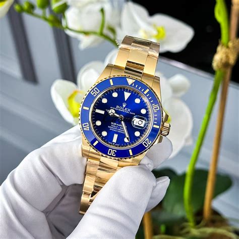 gold and silver submariner rolex|Rolex Submariner gold blue price.